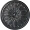 Ekena Millwork Bordeaux Ceiling Medallion (Fits Canopies up to 3 1/4"), Hand-Painted Pewter, 22 5/8"OD x 1 3/4"P CM22BOPES - alternate 1